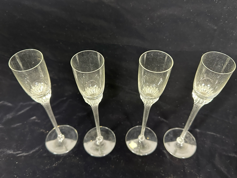 (4) Crystal Stemware Glasses 8.5H [Photo 5]