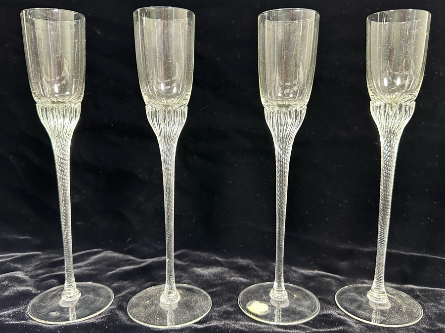 (4) Crystal Stemware Glasses 8.5H [Photo 2]