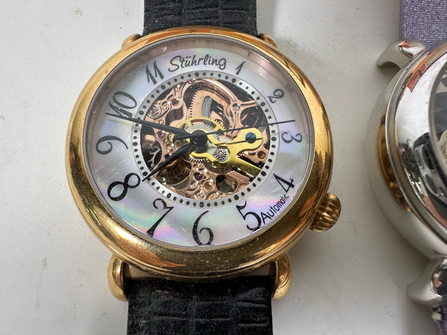 Pair Of Women's Stuhrling Wrist Watches One With Box [Photo 10]