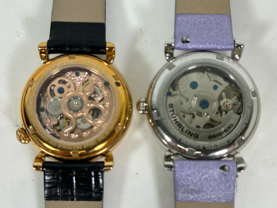 Pair Of Women's Stuhrling Wrist Watches One With Box [Photo 14]