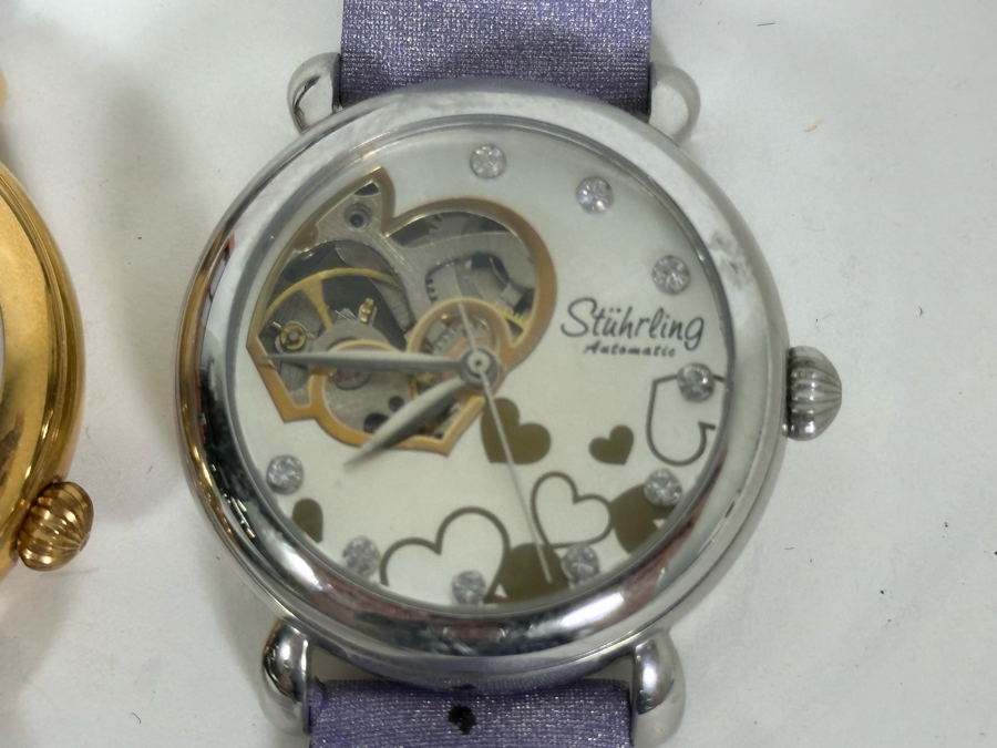 Pair Of Women's Stuhrling Wrist Watches One With Box [Photo 12]