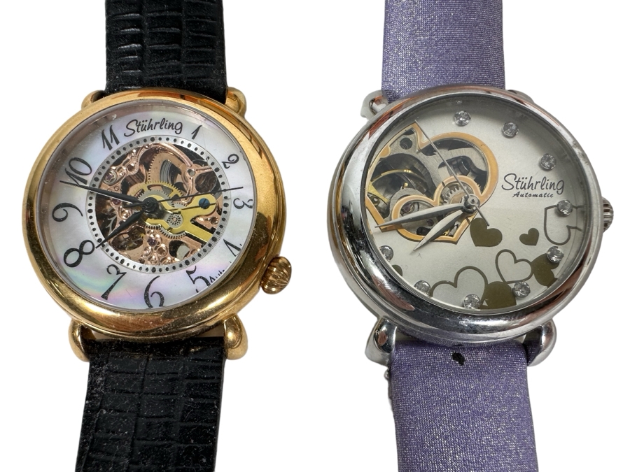 Pair Of Women's Stuhrling Wrist Watches One With Box [Photo 3]
