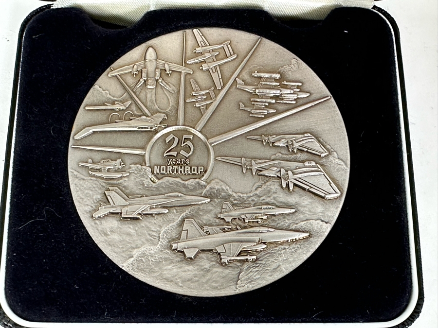 Northrop 1989 25 Years 25th Anniversary Commemorative Medal Medallion With Box 3' [Photo 3]