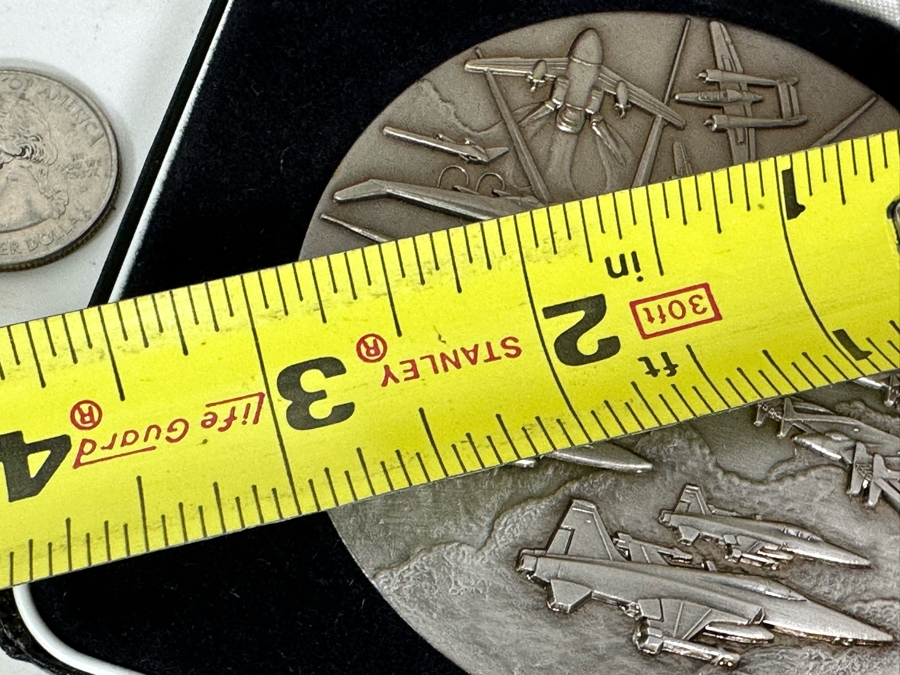 Northrop 1989 25 Years 25th Anniversary Commemorative Medal Medallion With Box 3' [Photo 7]