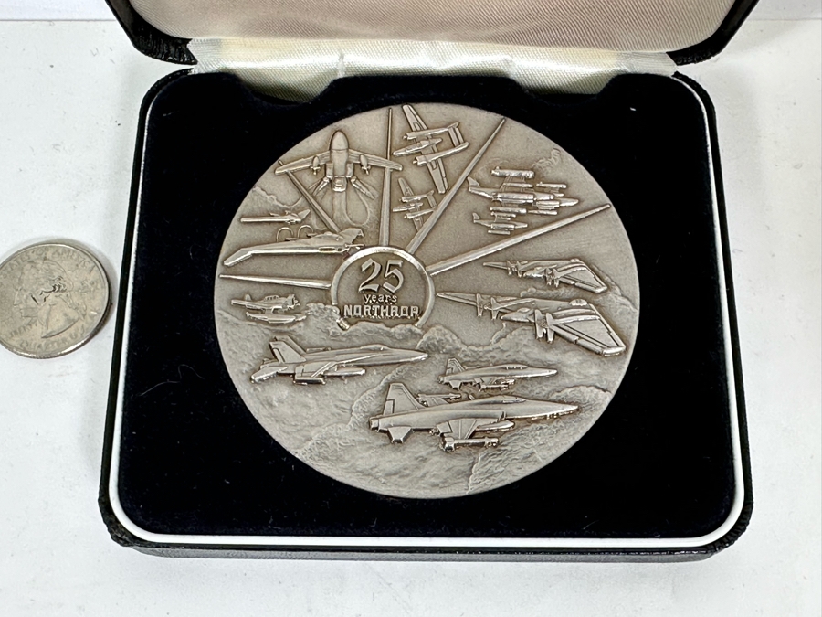 Northrop 1989 25 Years 25th Anniversary Commemorative Medal Medallion With Box 3' [Photo 5]