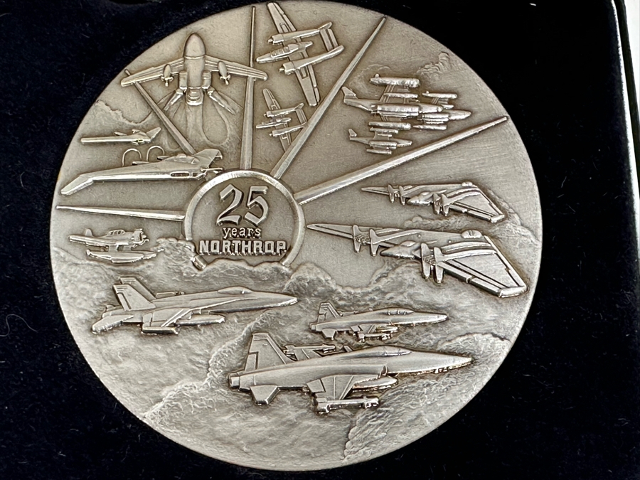 Northrop 1989 25 Years 25th Anniversary Commemorative Medal Medallion With Box 3' [Photo 4]