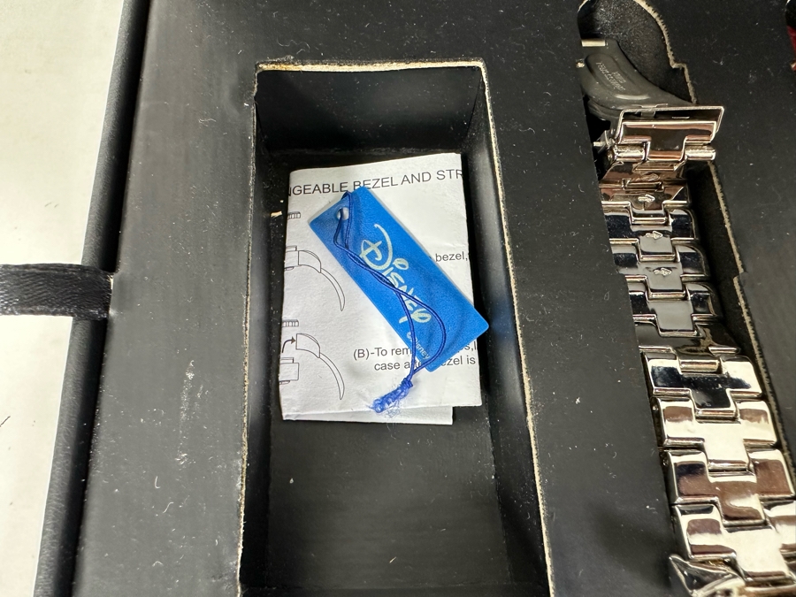 Limited Edition Disney Mickey Mouse Watch With Replacement Bands And Original Box [Photo 9]