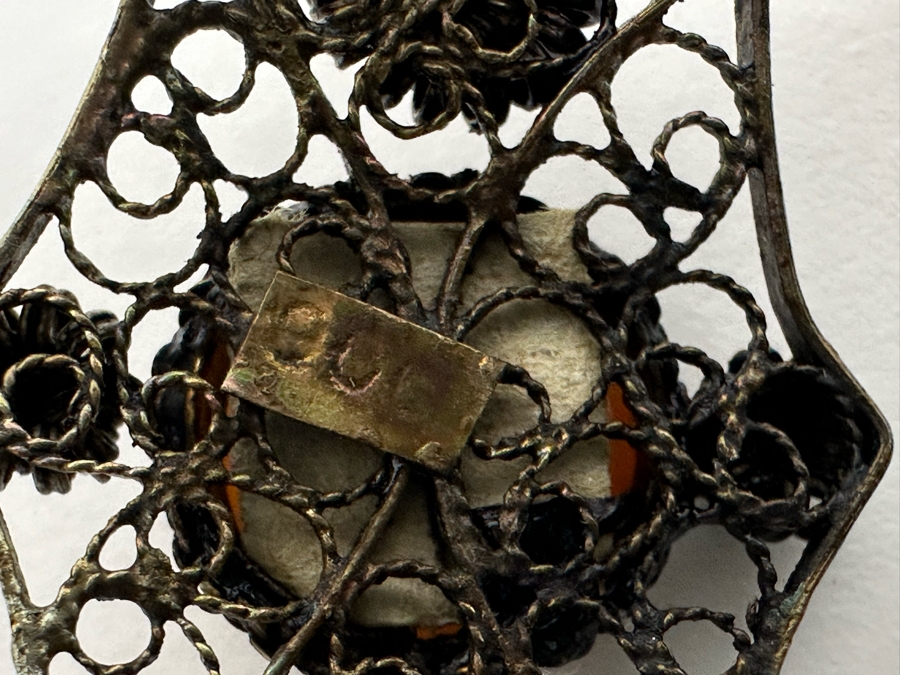 Vintage 800 Silver Filigree 6.5' Bracelet 31.8g [Photo 7]