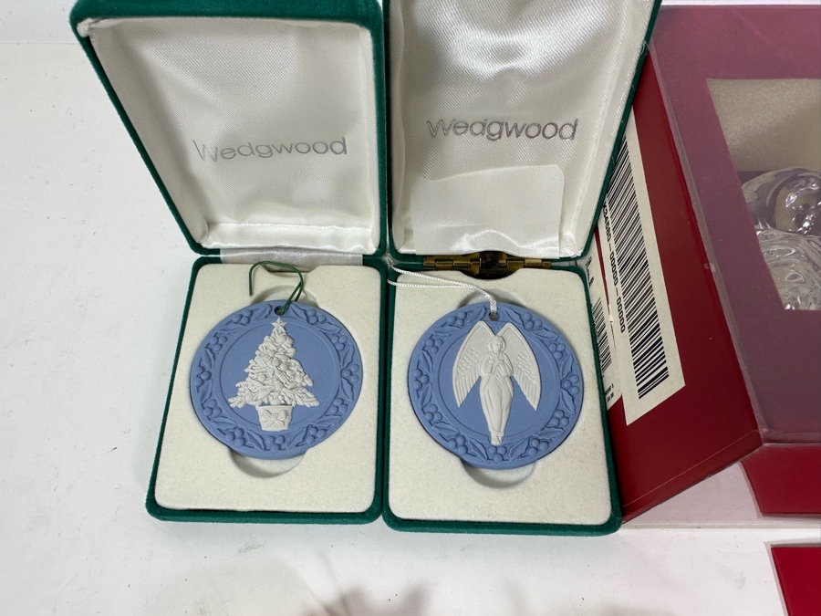 Christmas Ornament Lot Includes Waterford Marquis 3-Piece Nativity Scene, Wedgwood, Lenox & Towle [Photo 5]