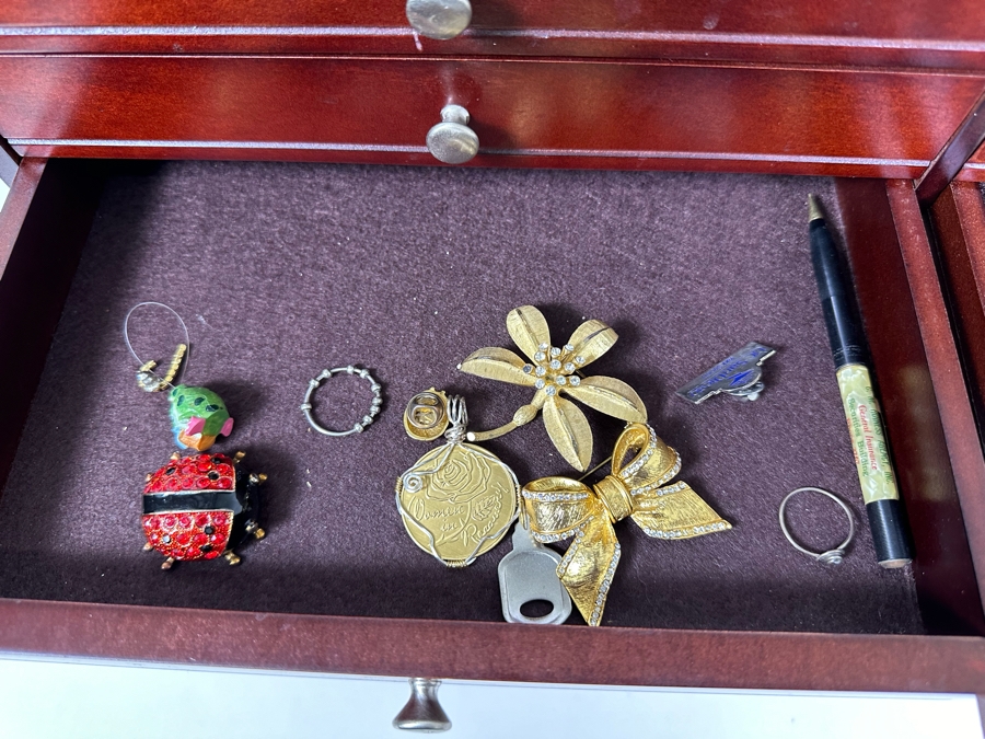 Machinist Style Jewelry Tool Box With Costume Jewelry - See Photos 24W X 11D X 17.5 [Photo 13]