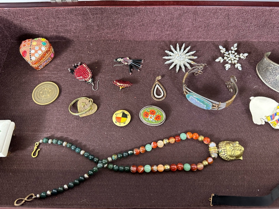 Machinist Style Jewelry Tool Box With Costume Jewelry - See Photos 24W X 11D X 17.5 [Photo 8]