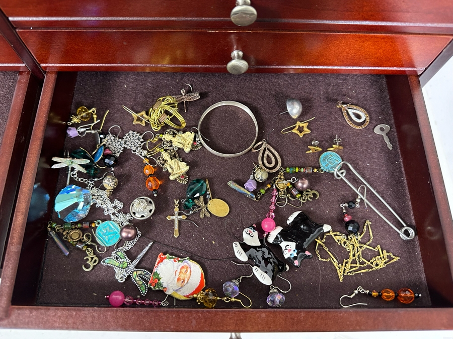 Machinist Style Jewelry Tool Box With Costume Jewelry - See Photos 24W X 11D X 17.5 [Photo 12]