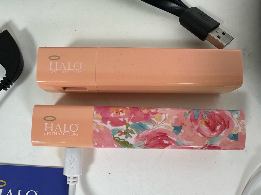 HALO Rechargeable Portable Electronic Device Chargers Pair Of Pocket Power 6000 Chargers And Pair Of Shine 3000 Chargers [Photo 5]
