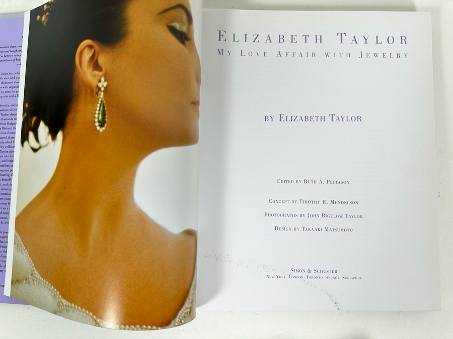 Hardcover Book Elizabeth Taylor My Love Affair With Jewelry Retails $65 [Photo 5]