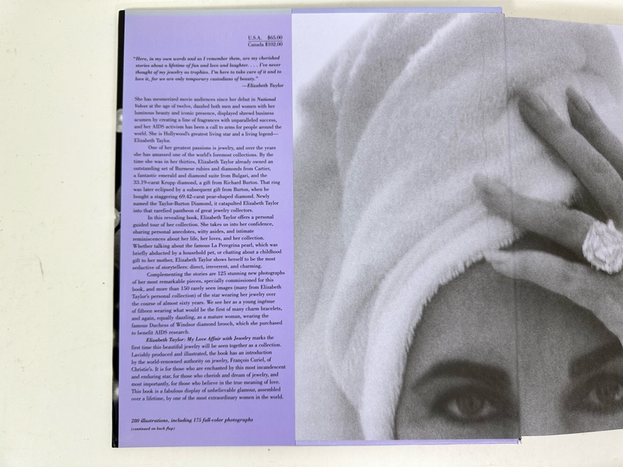 Hardcover Book Elizabeth Taylor My Love Affair With Jewelry Retails 65
