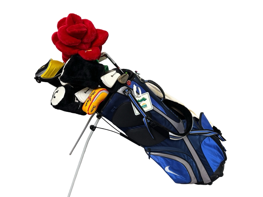 Golf Clubs (Nicklaus, Ben Hogan, Taylor Made Rossa Siena 4 Putter) With Nike Golf Bag - See Photos [Photo 1]