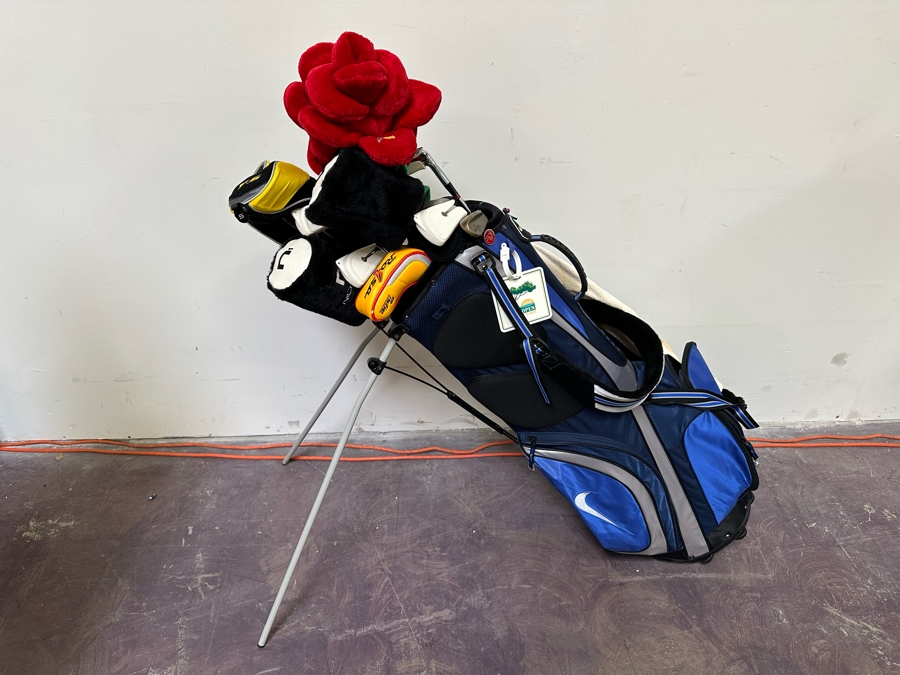 Golf Clubs (Nicklaus, Ben Hogan, Taylor Made Rossa Siena 4 Putter) With Nike Golf Bag - See Photos [Photo 2]