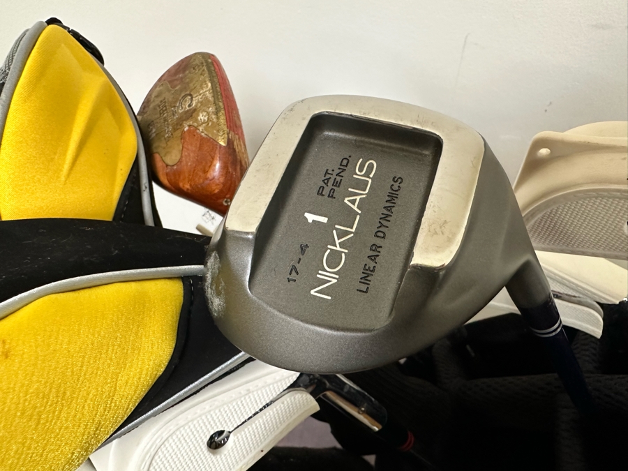 Golf Clubs (Nicklaus, Ben Hogan, Taylor Made Rossa Siena 4 Putter) With Nike Golf Bag - See Photos [Photo 5]