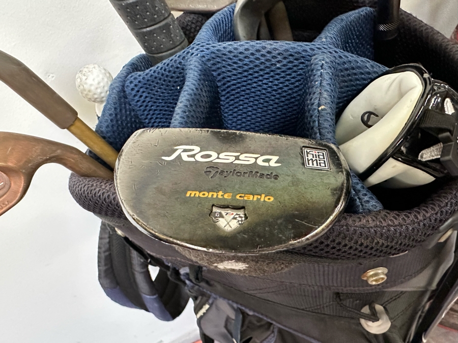 Golf Clubs With Pair Of Golf Bags Mainly Ping Eye 2, Taylor Made Rossa Monte Carlo Putter - See Photos [Photo 8]