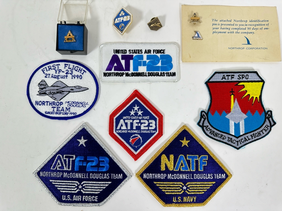 Various Northrop / McDonnel Douglas Patches And Pins Including ATF-23, YF-23 [Photo 3]