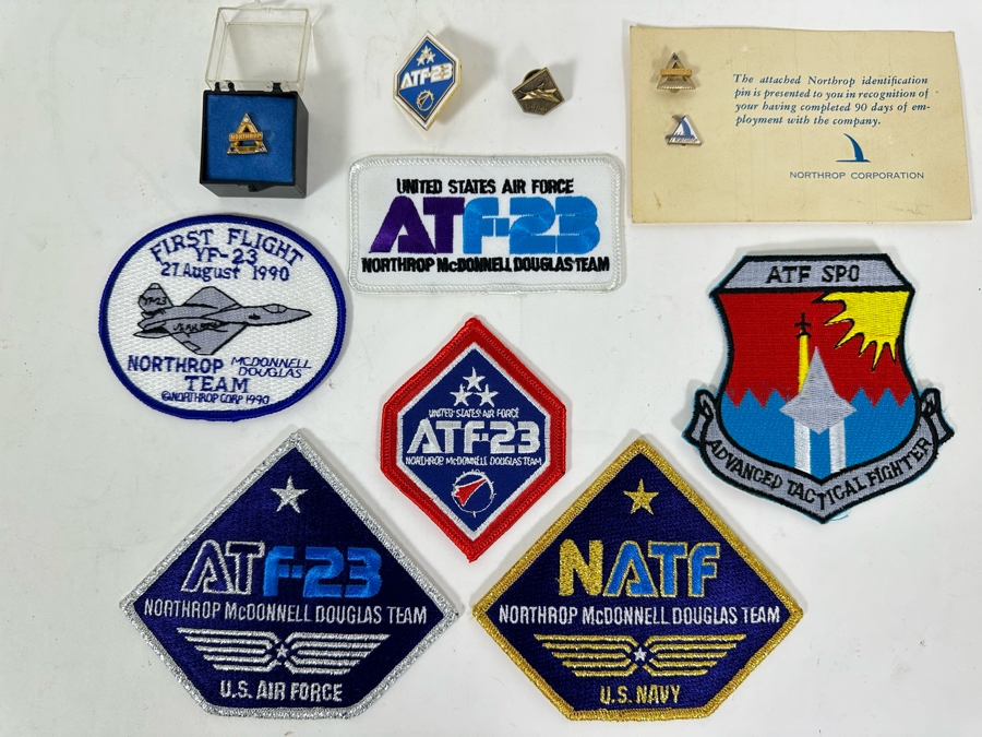 Various Northrop / McDonnel Douglas Patches And Pins Including ATF-23, YF-23 [Photo 2]