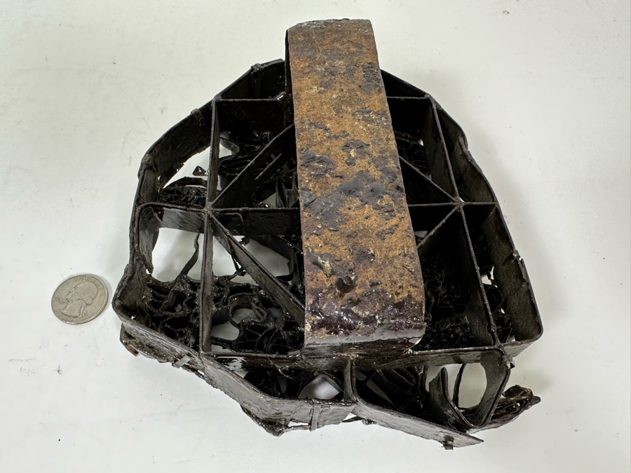 Vintage Metal Batik Stamp Cap Chop 6.5W X 7.5H X 3D [Photo 6]