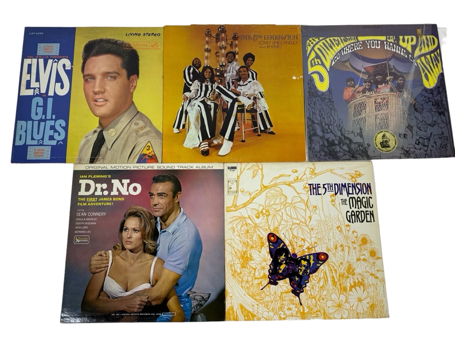 Five Vintage Vinyl Records [Photo 1]
