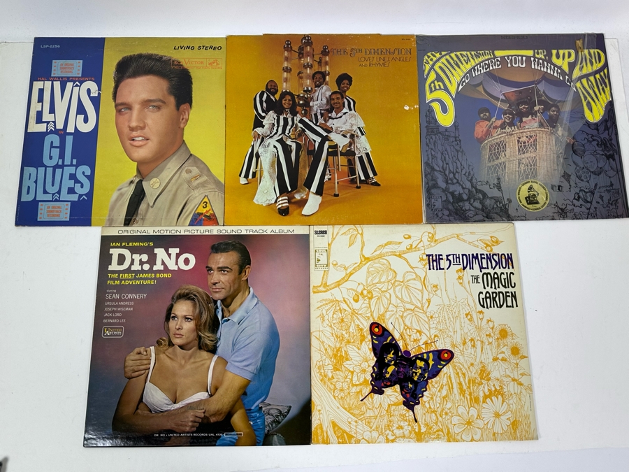 Five Vintage Vinyl Records [Photo 2]