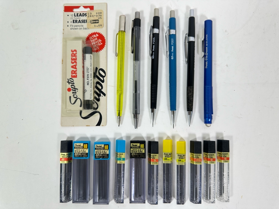 Collection Of Pentel Mechanical Pencils And Leads - See Photos For Additional Items [Photo 3]