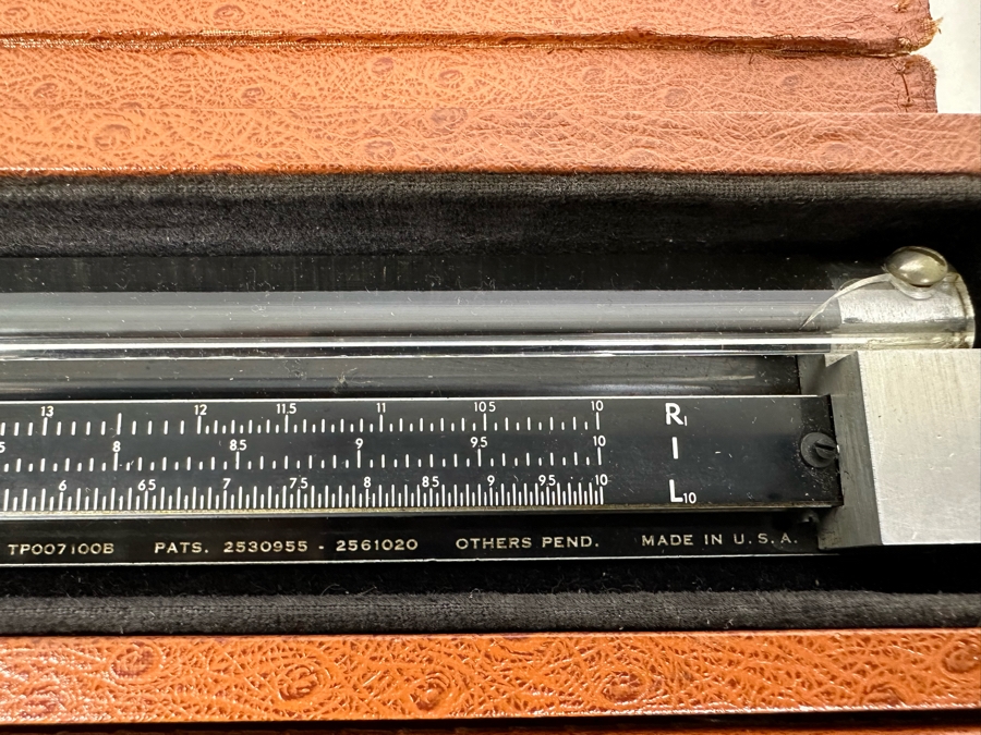 Engineer's Lot Includes: GERBER Variable Scale Slide Rule Model TP007100B, Aristo Slide Rule Model Nr. 968, Wild Heerbrugg Engineers Precision Drafting Set RZ20 Plus Three Draftsman Dusting Brushes [Photo 6]