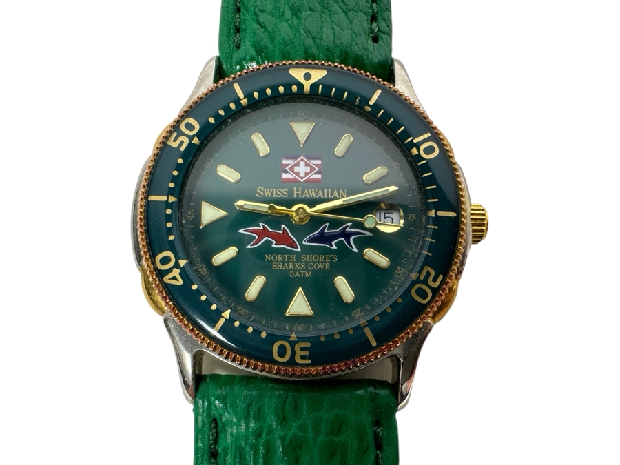 Women's Swiss Hawaiian North Shore's Sharks Cove Diving Wristwatch 5atm SH2162 [Photo 3]