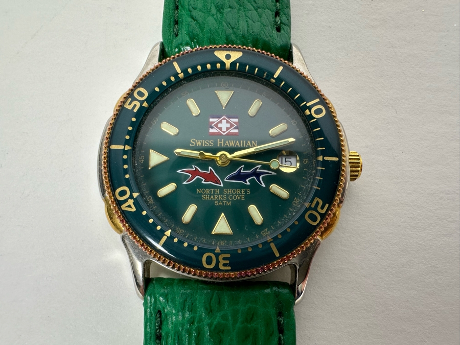 Women's Swiss Hawaiian North Shore's Sharks Cove Diving Wristwatch 5atm SH2162 [Photo 7]