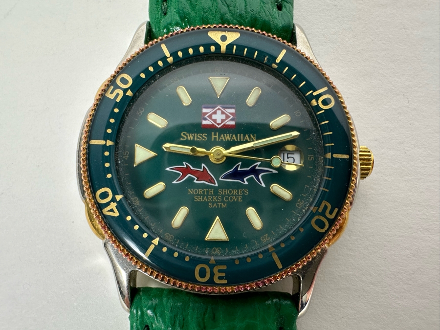 Women's Swiss Hawaiian North Shore's Sharks Cove Diving Wristwatch 5atm SH2162 [Photo 6]
