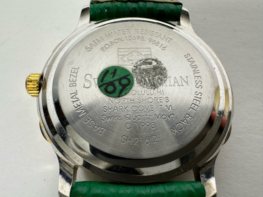 Women's Swiss Hawaiian North Shore's Sharks Cove Diving Wristwatch 5atm SH2162 [Photo 10]
