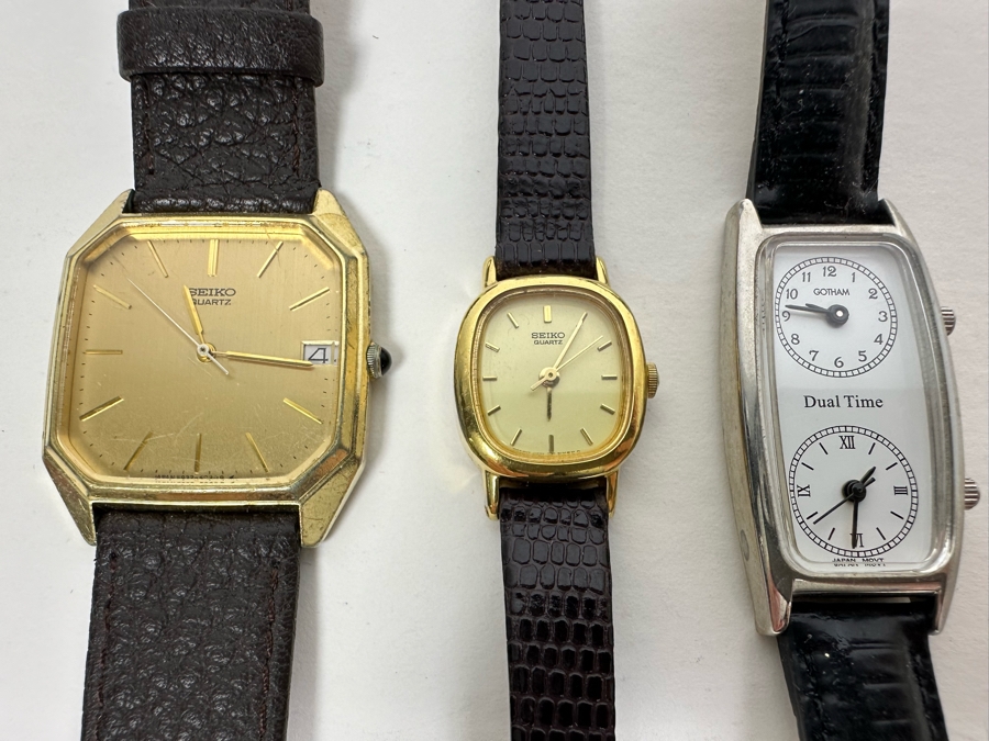 Two SEIKO Women's Wristwatches And Gotham Women's Wristwatch [Photo 2]