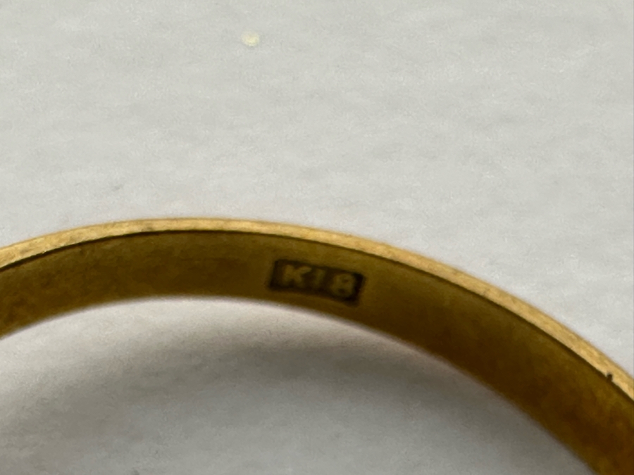 18K Gold Large Pearl Ring Size 6 3.2g [Photo 12]