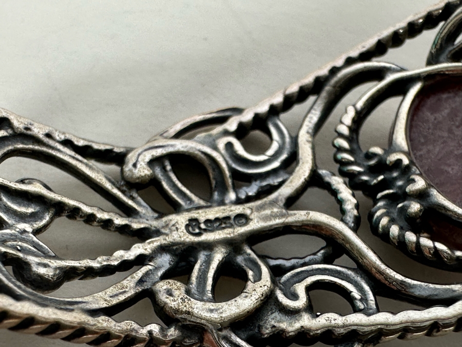 Carolyn Pollack Sterling Silver Signature Collection Cuff Bracelet 31.5g With Box [Photo 9]