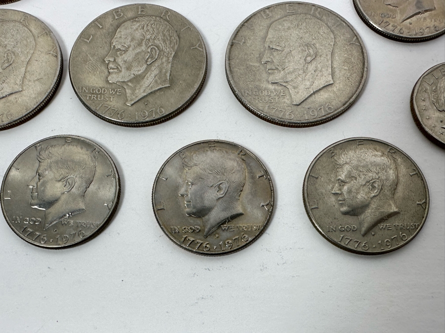 Coin Collection Featuring (8) Eisenhower One Dollar Coins, (12) Kennedy Half Dollars And (4) Susan B. Anthony Dollars [Photo 7]