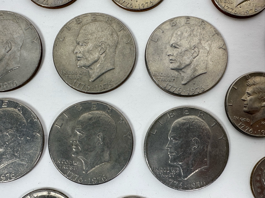 Coin Collection Featuring (8) Eisenhower One Dollar Coins, (12) Kennedy Half Dollars And (4) Susan B. Anthony Dollars [Photo 5]