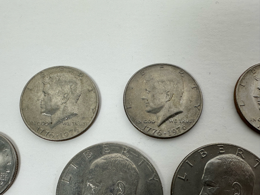 Coin Collection Featuring (8) Eisenhower One Dollar Coins, (12) Kennedy Half Dollars And (4) Susan B. Anthony Dollars [Photo 8]