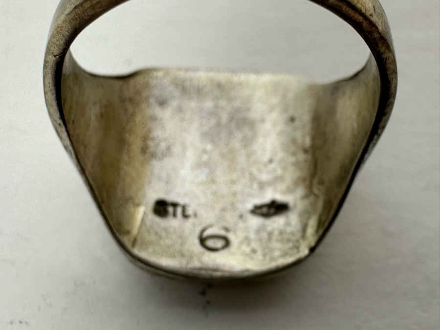 Vintage Sterling Silver Boy Scout Ring Size 6 5.5g [Photo 5]