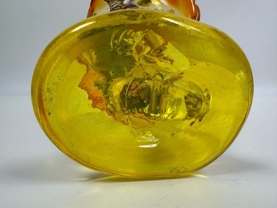 Impressive Art Glass Vase 13H [Photo 21]