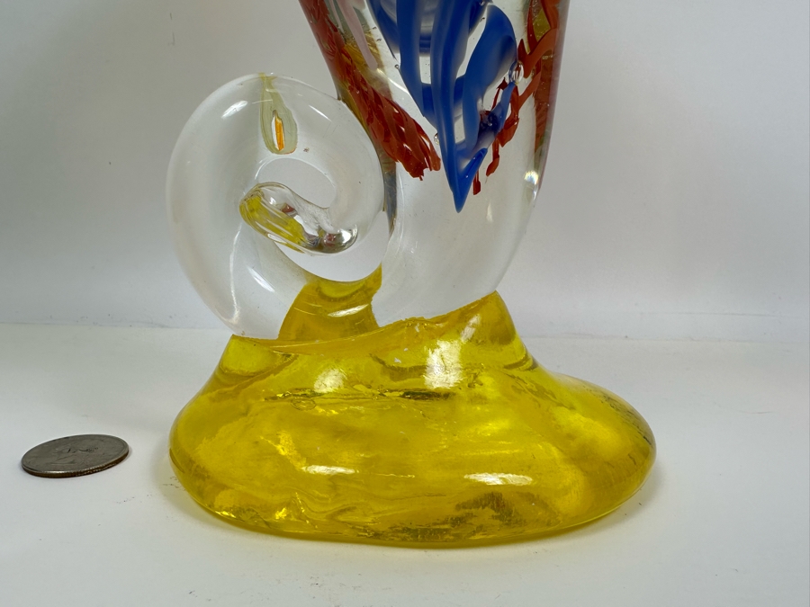 Impressive Art Glass Vase 13H [Photo 6]