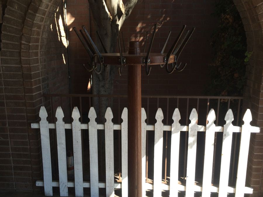 Vintage Mercantile Coat Rack with Solid Cast Iron Base and Quarter Sawn Oak Pole - Must See [Photo 18]