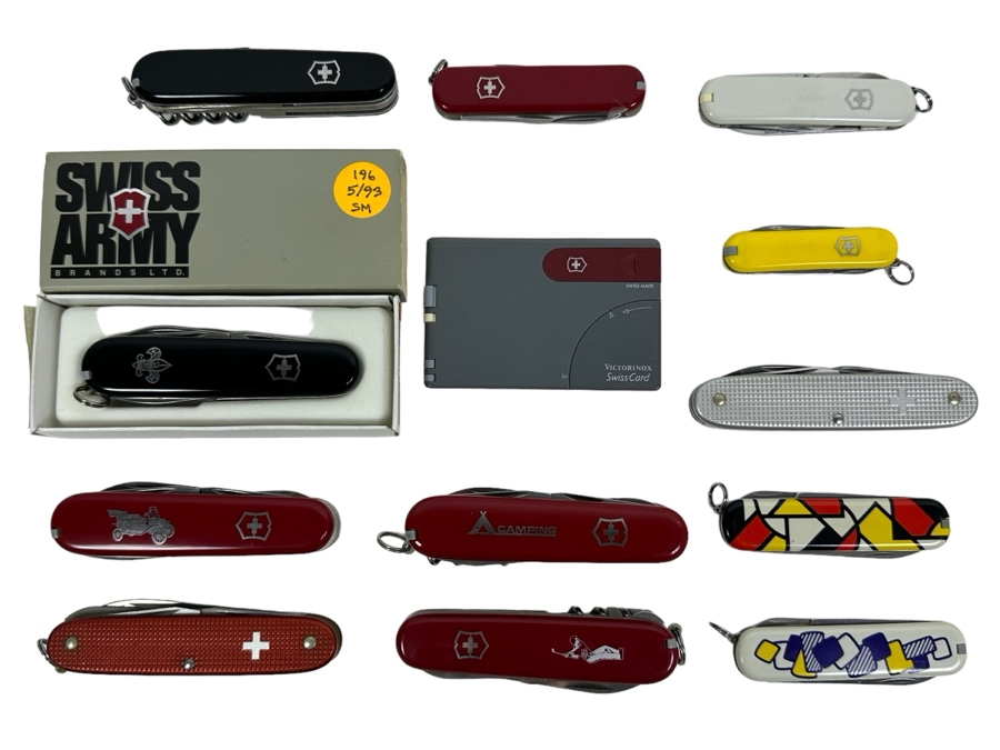 Collection Of Swiss Army Pocket Knives
