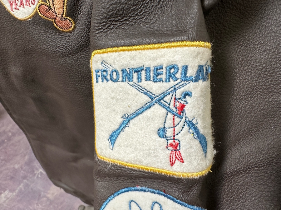 Disneyland 50th Anniversary Leather Jacket Size L [Photo 6]