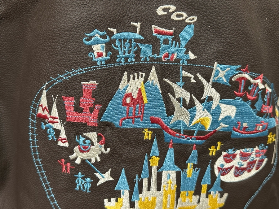 Disneyland 50th Anniversary Leather Jacket Size L [Photo 13]