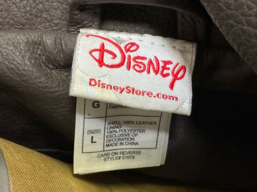 Disneyland 50th Anniversary Leather Jacket Size L