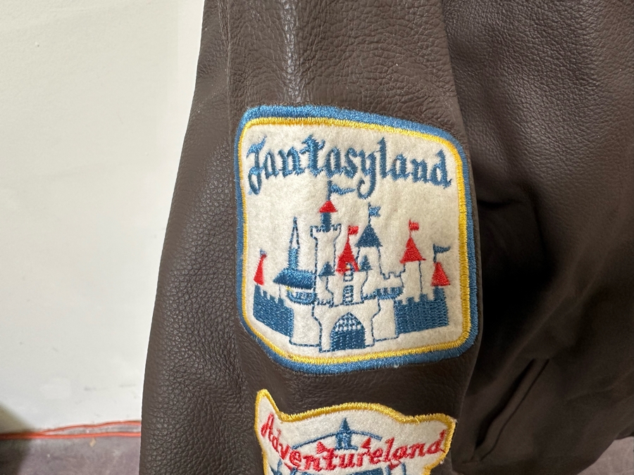 Disneyland 50th Anniversary Leather Jacket Size L [Photo 8]