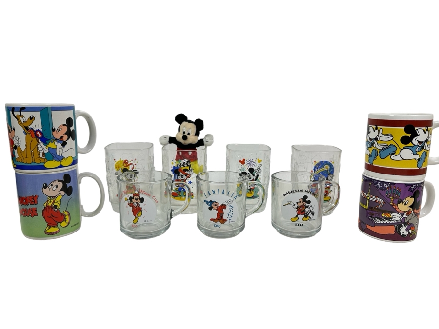 Collection Of Disney Mickey Mouse Cups And Mugs